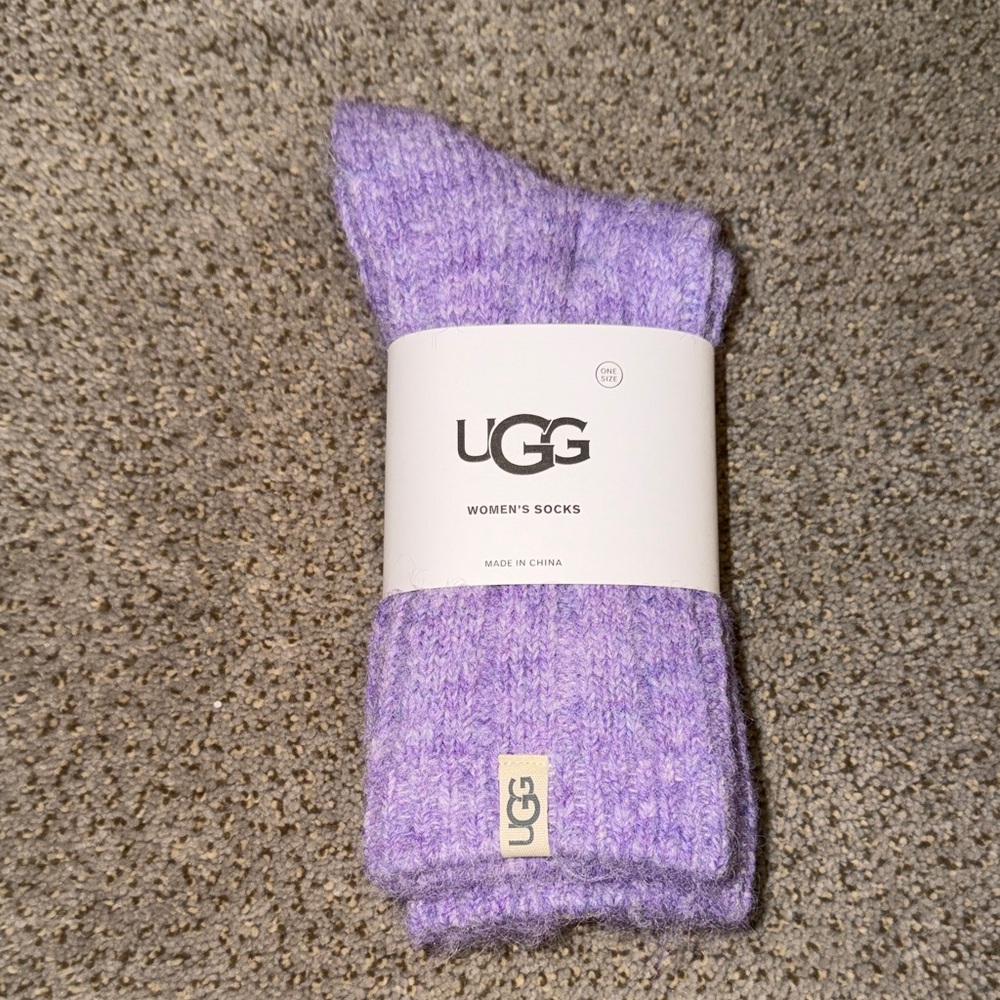 UGG Women's Soft Purple Socks
